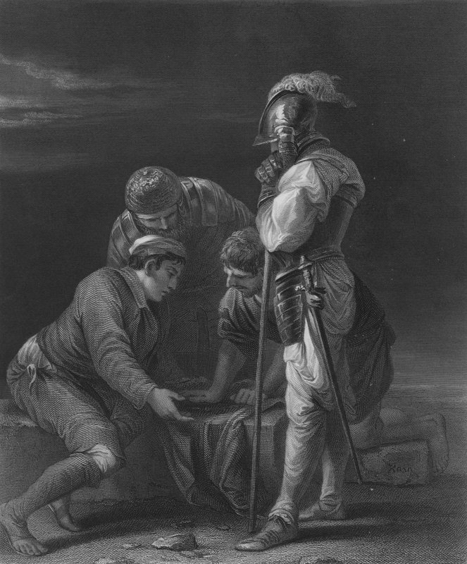 Soldiers Gambling by Salvator Rosa