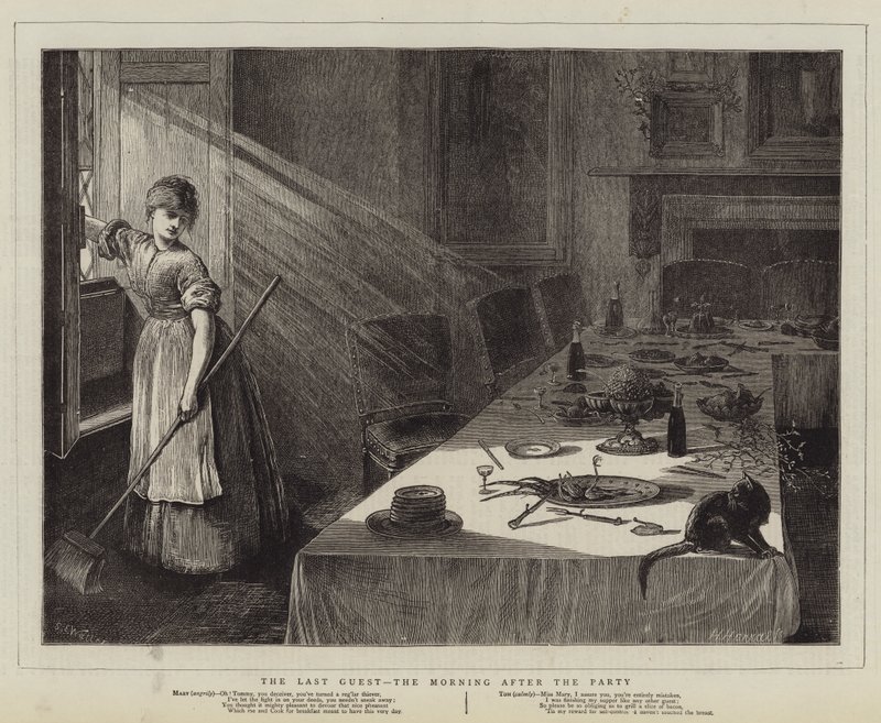 The Last Guest, the Morning after the Party by Samuel Edmund Waller