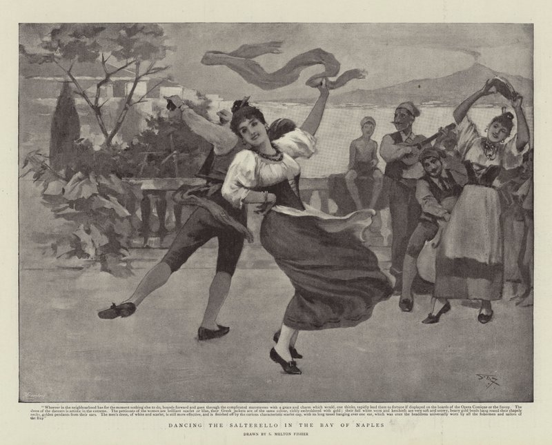 Dancing the Salterello in the Bay of Naples by Samuel Melton Fisher