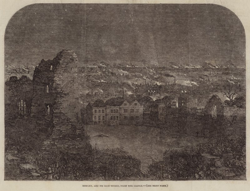 Dudley, and Its Iron-Works, from the Castle by Samuel Read