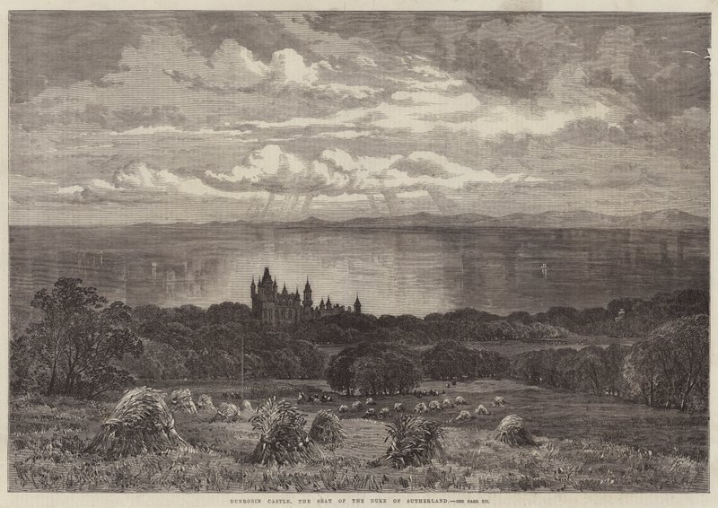 Dunrobin Castle, the Seat of the Duke of Sutherland by Samuel Read