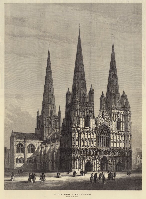 Lichfield Cathedral by Samuel Read