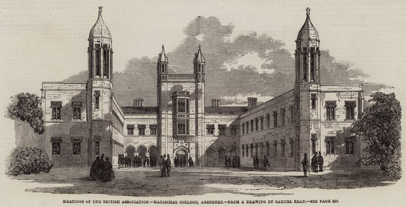 Meetings of the British Association, Marischal College, Aberdeen by Samuel Read