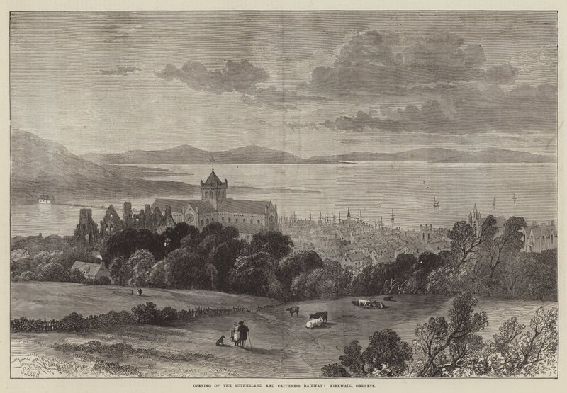 Opening of the Sutherland and Caithness Railway, Kirkwall, Orkneys by Samuel Read