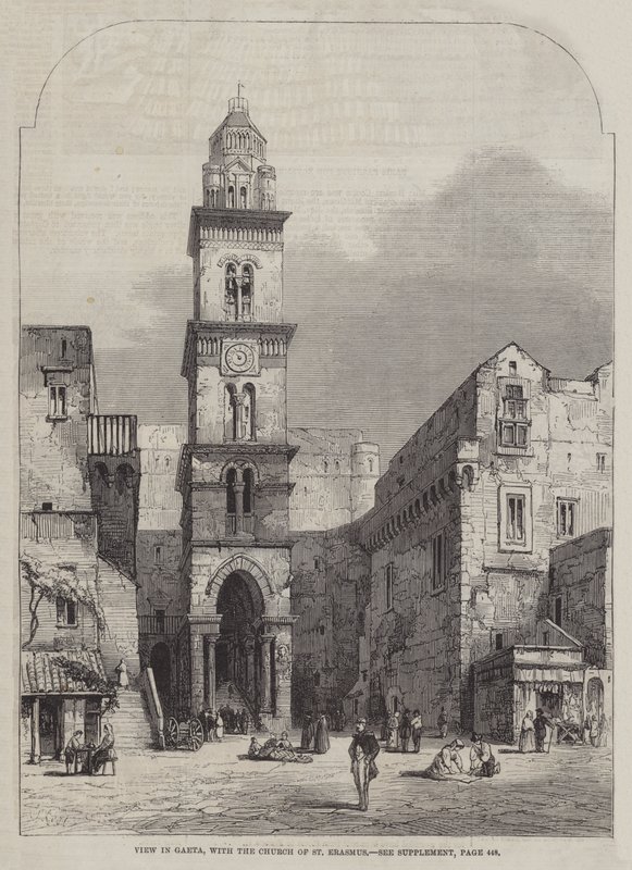 View in Gaeta, with the Church of St Erasmus by Samuel Read
