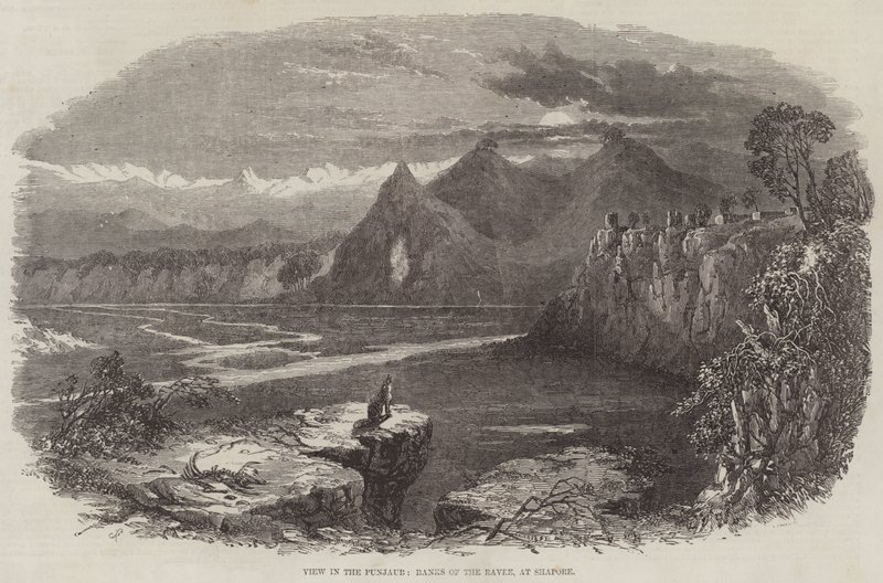 View in the Punjaub, Banks of the Ravee, at Shapore by Samuel Read