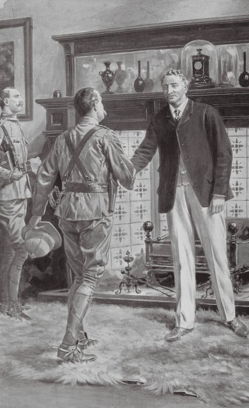 Meeting of French and Rhodes at Kimberley by Samuel (after) Begg
