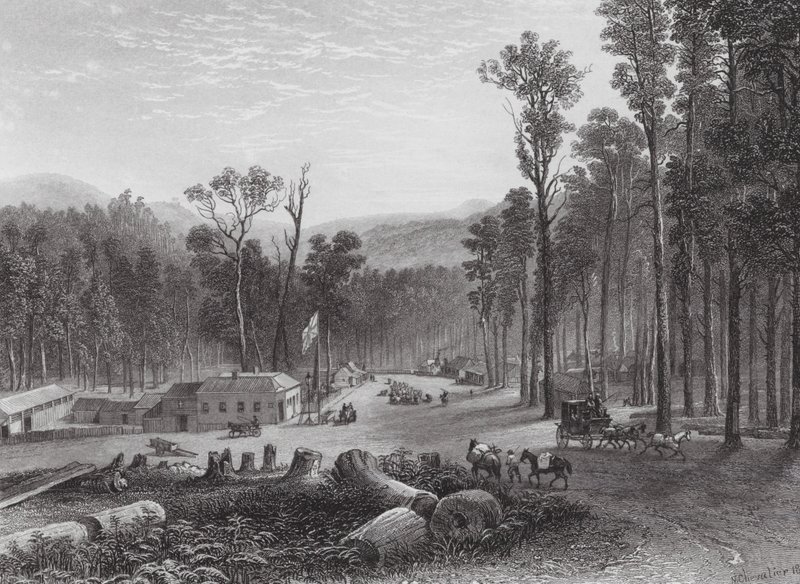 Australia: Marysville, Victory by Samuel (after) Prout