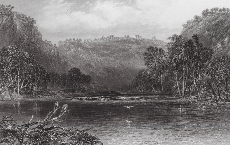 Australia: On the Cow Pasture River by Samuel (after) Prout