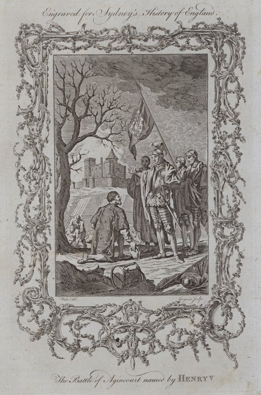 The Battle of Agincourt named by Henry V by Samuel (after) Wale