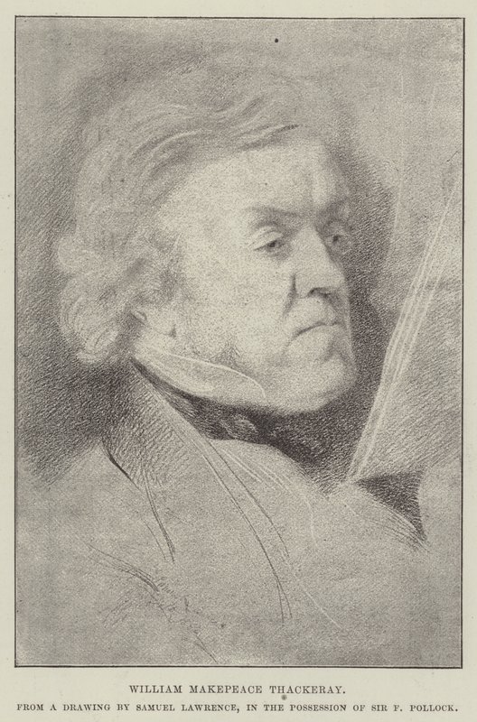 William Makepeace Thackeray by Samuel Lawrence