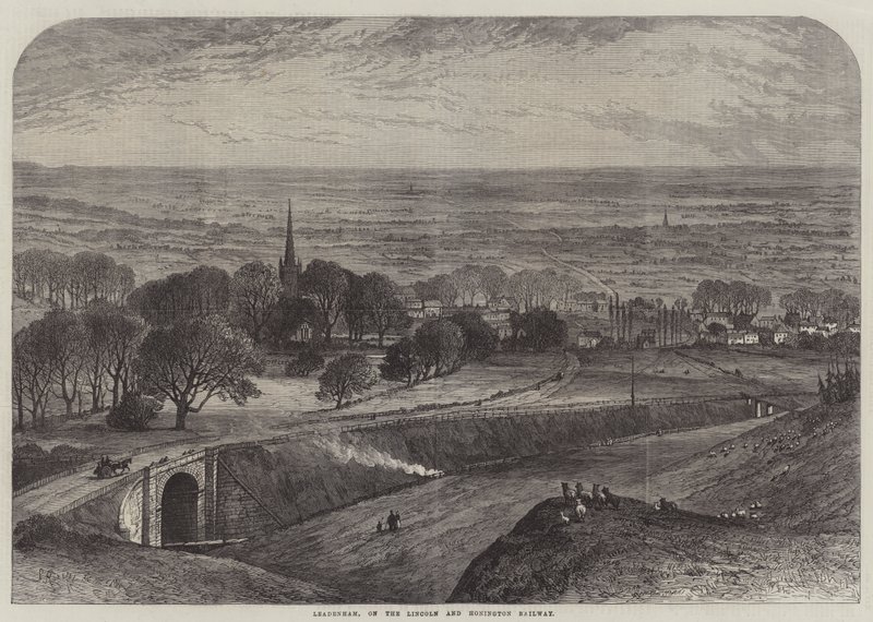 Leadenham, on the Lincoln and Honington Railway by Samuel Read