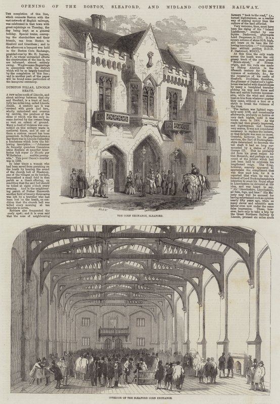 Opening of the Boston, Sleaford, and Midland Counties Railway by Samuel Read