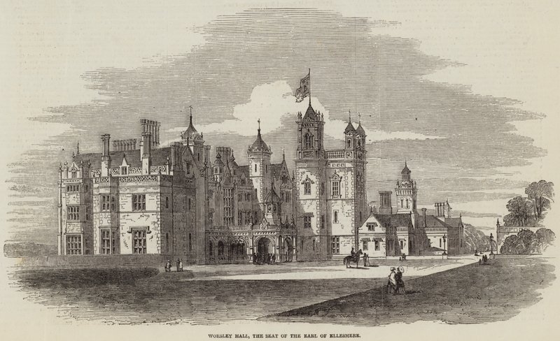 Worsley Hall, the Seat of the Earl of Ellesmere by Samuel Read