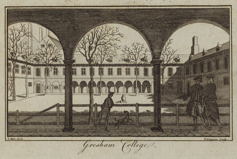 Gresham College in London by Samuel Wale