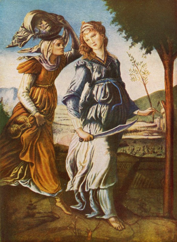 Judith and her servant with the head of Holofernes by Sandro Botticelli