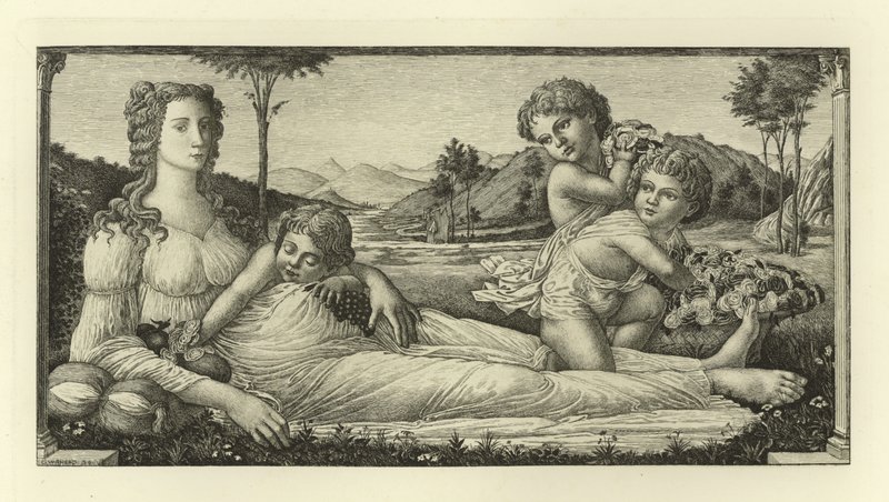 Venus Reclining with Cupid by Sandro Botticelli