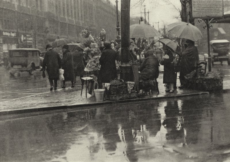 Berlin: Flower Sellers on the Potsdamer Platz by Sasha Stone