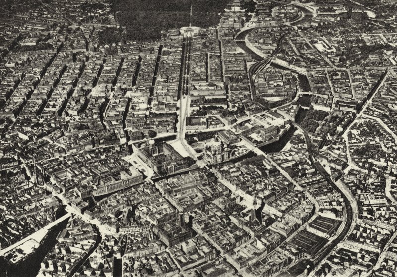 Berlin: The City seen from an airplane by Sasha Stone