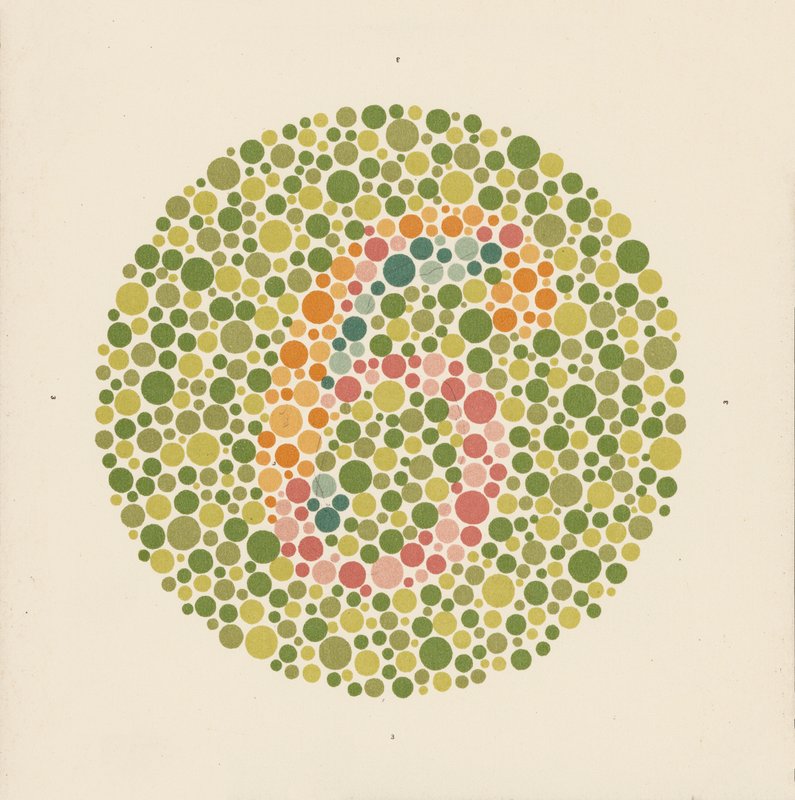 Ishihara color test to detect color blindness by School Japanese