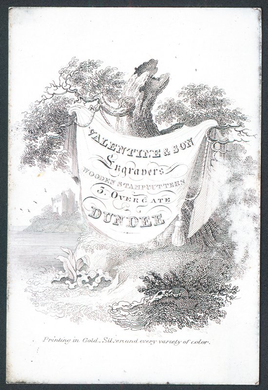 Valentine & Son, engravers and wooden stampcutters by Scottish School
