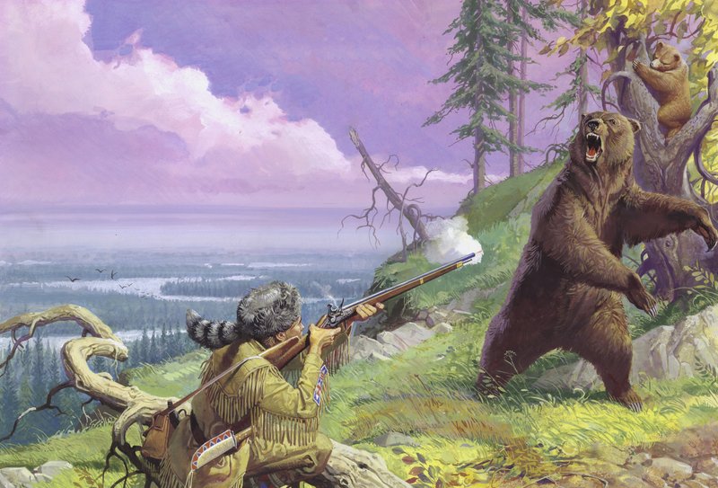 Daniel Boone Blazes the Wilderness Trail by Severino Baraldi