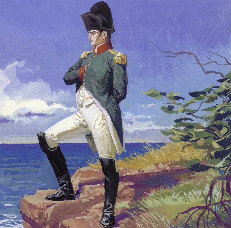 Napoleon in Exile on the Island of St Helena by Severino Baraldi