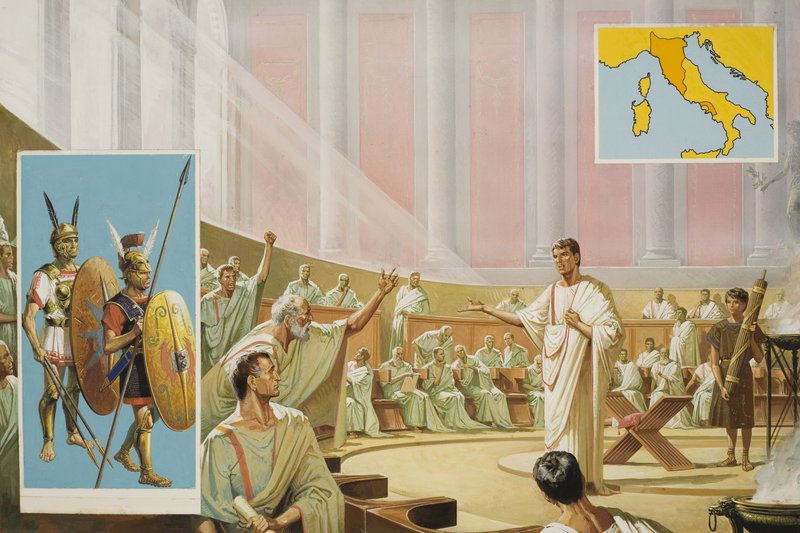 Threat of the Sabine Tribes by Severino Baraldi