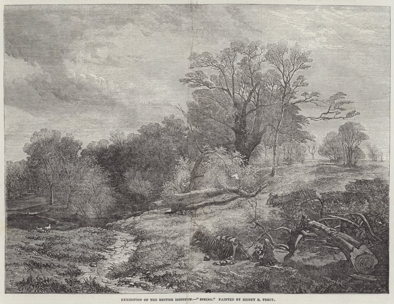 Spring (engraving) by Sidney Richard Percy