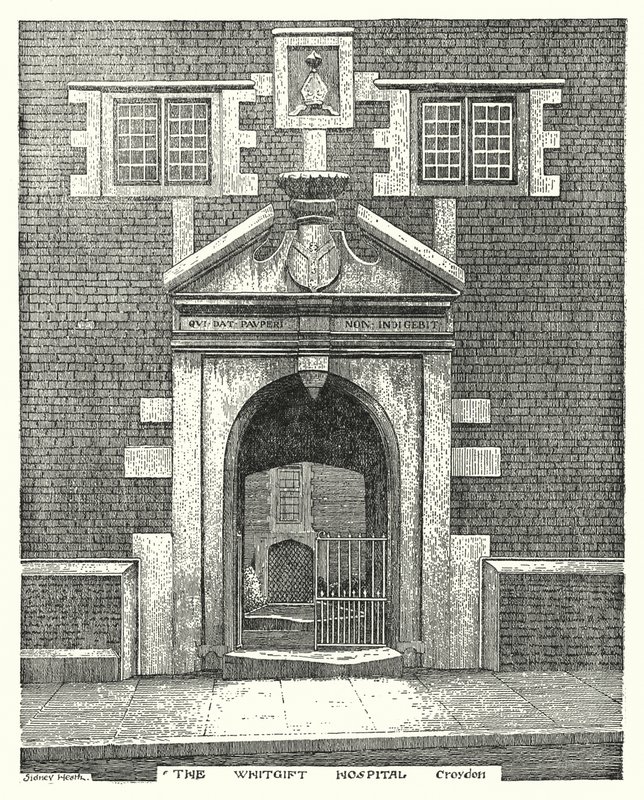 The Whitgift Hospital, Croydon by Sidney Heath