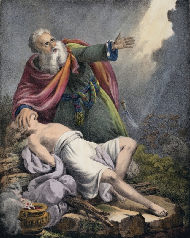 Abraham Offering Up His Son Isaac by Siegfried Detler Bendixen