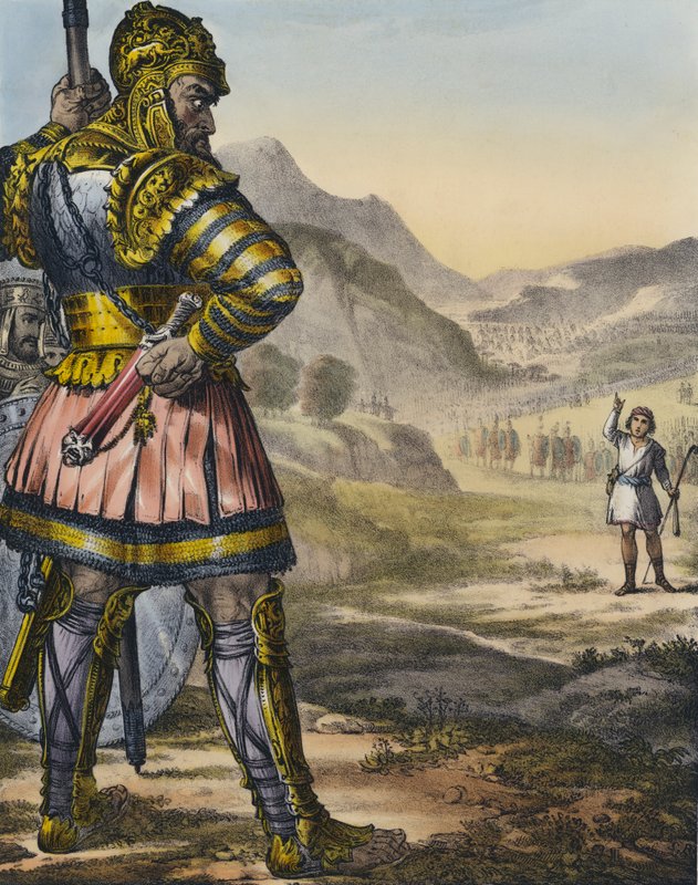 David and Goliath by Siegfried Detler Bendixen