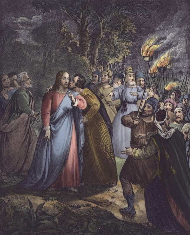 Judas betrays his master by Siegfried Detler Bendixen