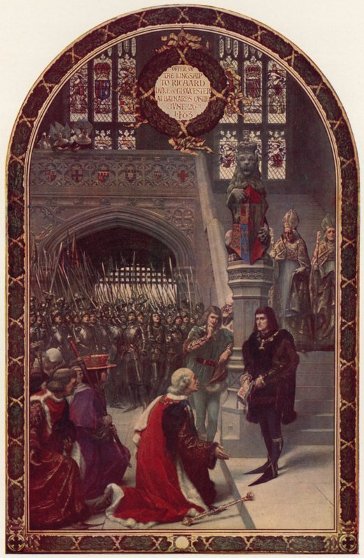 Offer of the kingship to Richard, Duke of Gloucester, at Baynard