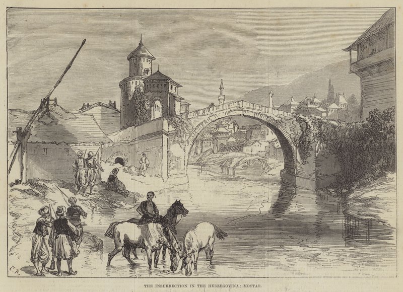 The Insurrection in the Herzegovina, Mostar by Sir John Charles Robinson