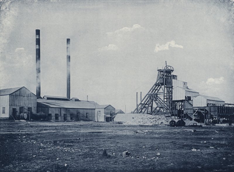 Head Gear, Ferreira Gold Mining Company by South African Photographer