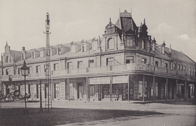 The Grand National Hotel (b/w photo) by South African Photographer