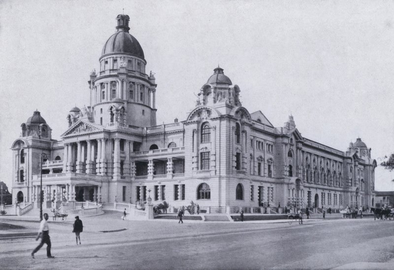 The Town Hall from the Royal Hotel, Durban by South African Photographer
