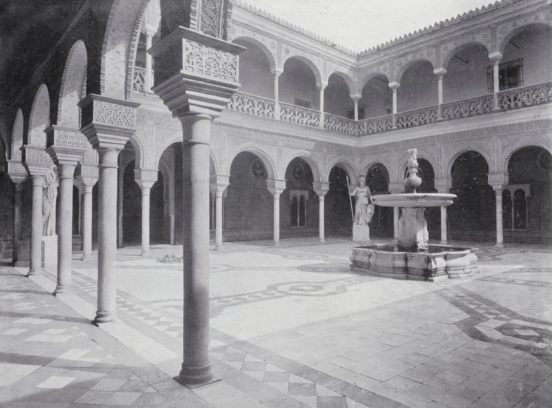 Court in the House of Pilate, Seville by Spanish Photographer