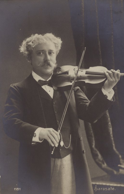 Portrait of Pablo de Sarasate by Spanish Photographer