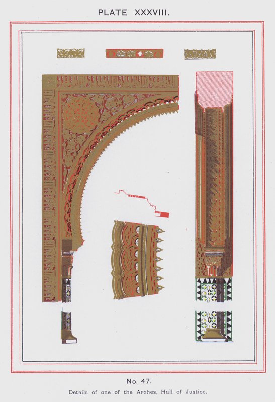 (detail) Arches, Hall of Justice by Spanish School
