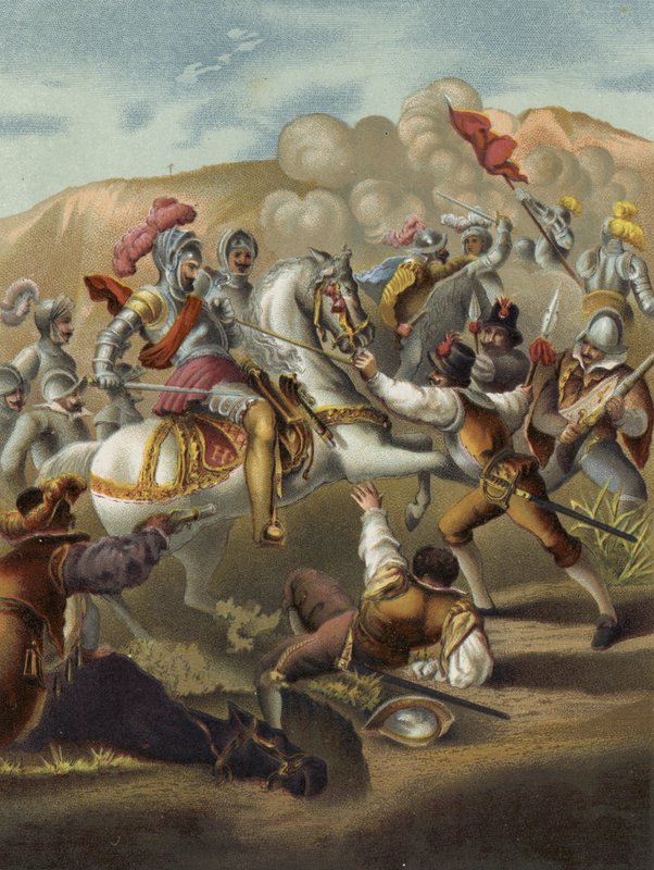 King Louis XII of France at the Battle of Agnadello, Italy, 1509 by Spanish School