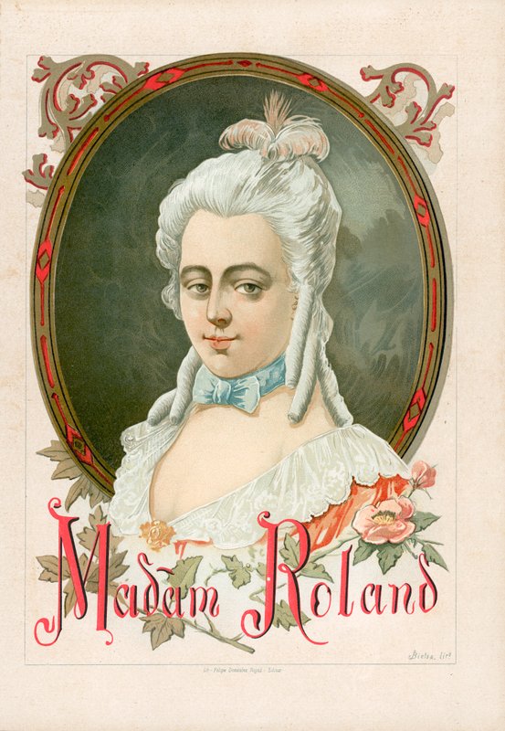 Marie-Jeanne Roland, better known simply as Madame Roland by Spanish School