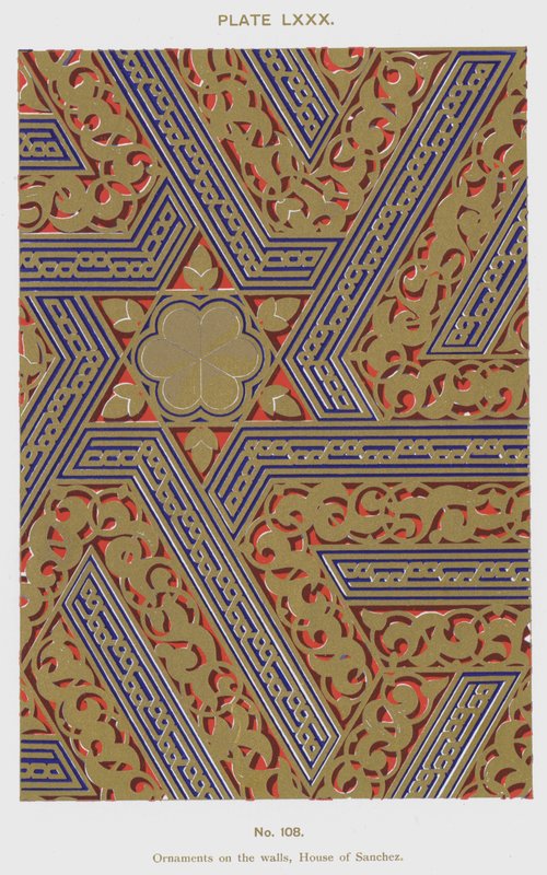Ornaments on the walls, House of Sanchez by Spanish School