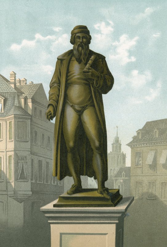 Statue of Gutenberg in Mainz by Spanish School