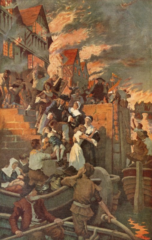 The Great Fire of London by Stanhope Alexander (after) Forbes
