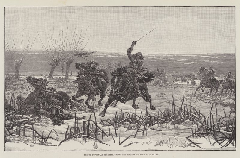 Prince Rupert at Edgehill by Stanley Berkeley