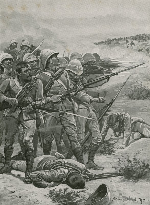 The Square at Abu-Kru, Sudan, 1885 by Stanley L. Wood