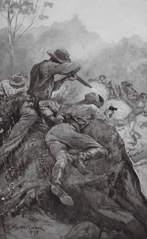 Attack on a Gold Escort by Stanley L. (after) Wood