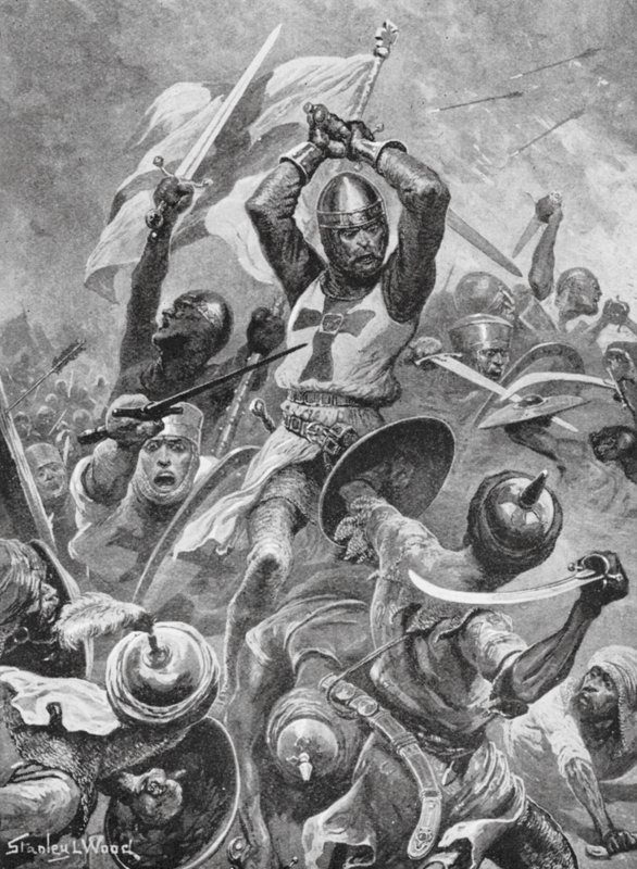 Crusaders storming the City of Tyre by Stanley L. (after) Wood